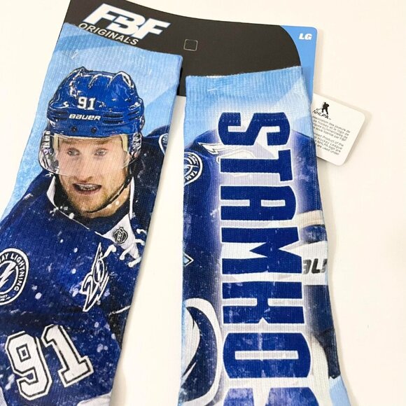 FBF Originals NHL Steven Stamkos Socks Mens Large Socks Tampa Bay Lightning - Picture 7 of 14